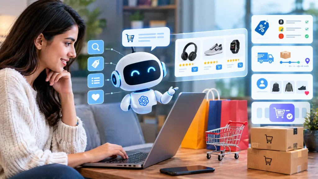 AI shopping bots helping online shoppers compare products and prices