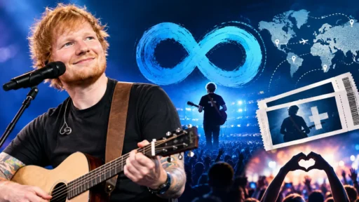 Ed Sheeran LOOP Tour 2026 concert stage background