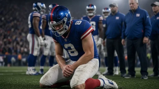 Jaxson Dart Injury Update - New York Giants QB knee injury